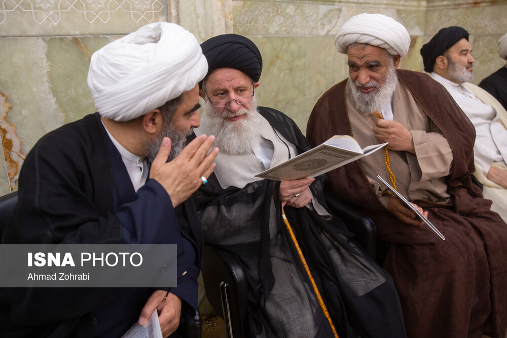 تصاویر: مراسم ختم آیت الله فاطمی نیا در مسجد اعظم قم