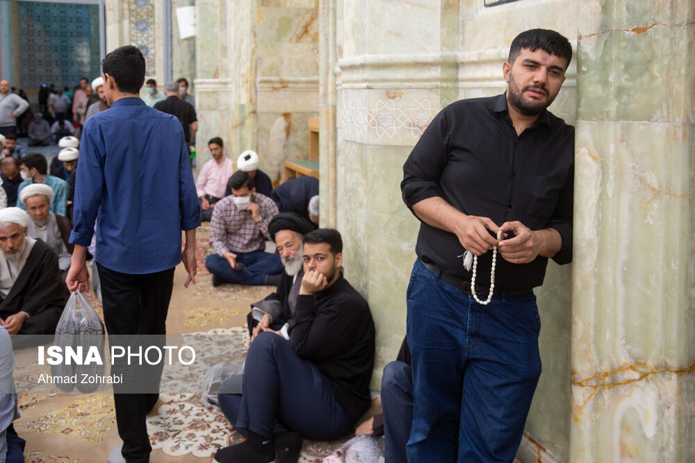 تصاویر: مراسم ختم آیت الله فاطمی نیا در مسجد اعظم قم