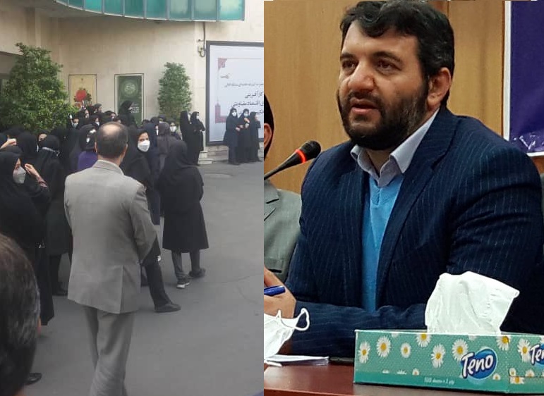اعتراضات تند کارکنان وزارت کار در حضور عبدالملکی: وزیر با افتخار میگوید برای کارکنان وزارت کار ارزش قائل نیستم / با کارمندان مقهورانه برخورد می کند / جای شما بودم خوابم نمیبرد / در وزارتخانه قرارداد ۳ ماهه بدون بیمه بستهاند؛ چه انتظاری از کارفرمای بیرون داریم؟ / روزگاری به خاطر عبدالملکی در «تسنیم» قلم زدم؛ اشتباه کردم / یک کارمند خانم: من رئیس روابط عمومی بانوان ستاد رئیسی بودم؛ به شدت پشیمانم اعتراضات تند کارکنان وزارت کار در حضور عبدالملکی: وزیر با افتخار میگوید برای کارکنان وزارت کار ارزش قائل نیستم / با کارمندان مقهورانه برخورد می کند / جای شما بودم خوابم نمیبرد / در وزارتخانه قرارداد ۳ ماهه بدون بیمه بستهاند؛ چه انتظاری از کارفرمای بیرون داریم؟ / روزگاری به خاطر عبدالملکی در «تسنیم» قلم زدم؛ اشتباه کردم / یک کارمند خانم: من رئیس روابط عمومی بانوان ستاد رئیسی بودم؛ به شدت پشیمانم