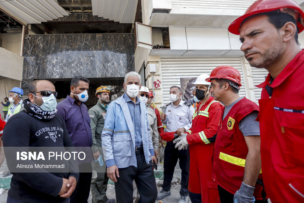 تصاویر: متروپل آبادان؛ نهمین روز پس از حادثه