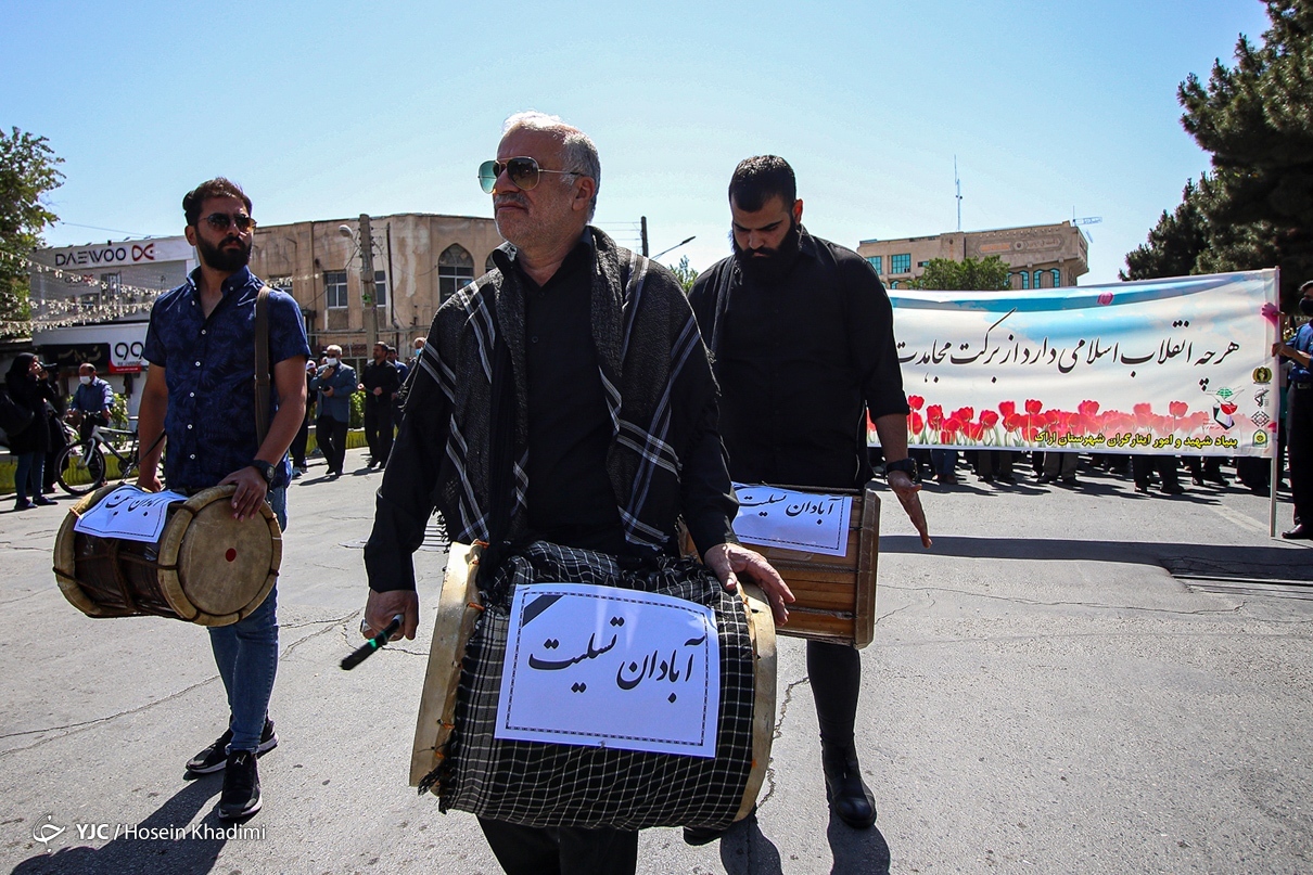 تصاویر: تشییع &laquo;احسان قدبیگی&raquo; شهید صنعت دفاعی - اراک