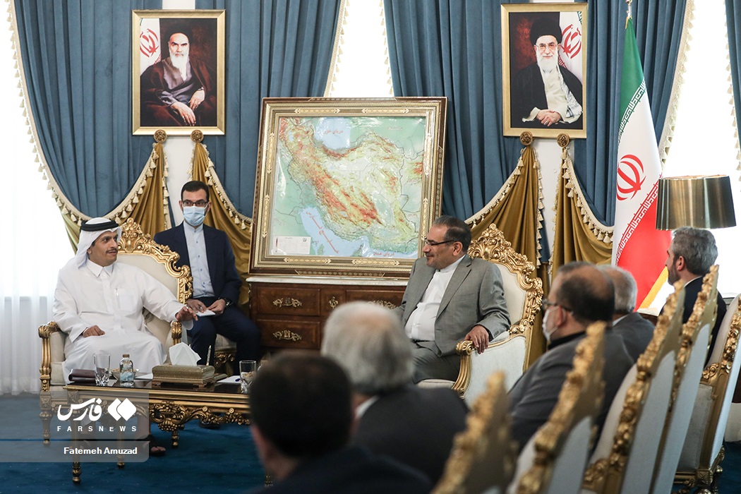 تصاویر: دیدار وزیر امور خارجه قطر با شمخانی