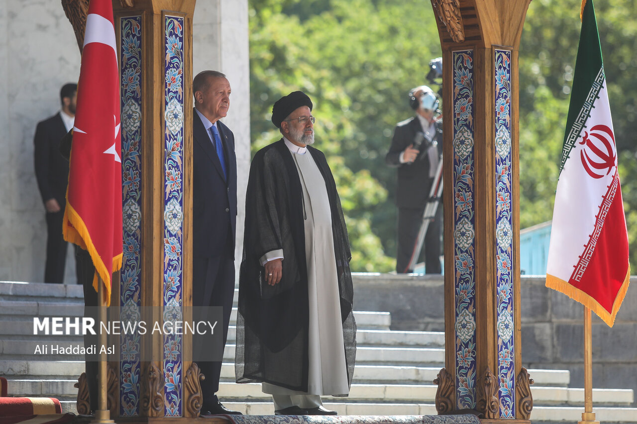 تصاویر: مراسم استقبال رسمی رئیسی از اردوغان رئیس جمهور ترکیه
