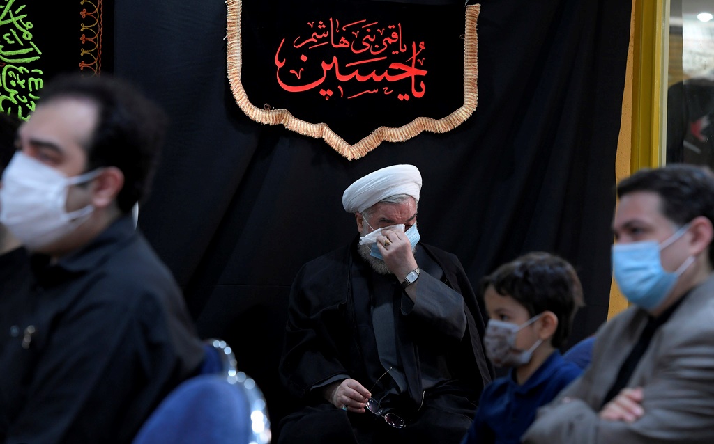 تصاویر اولین روز مراسم عزاداری محرم در دفتر روحانی تصاویر اولین روز مراسم عزاداری محرم در دفتر روحانی