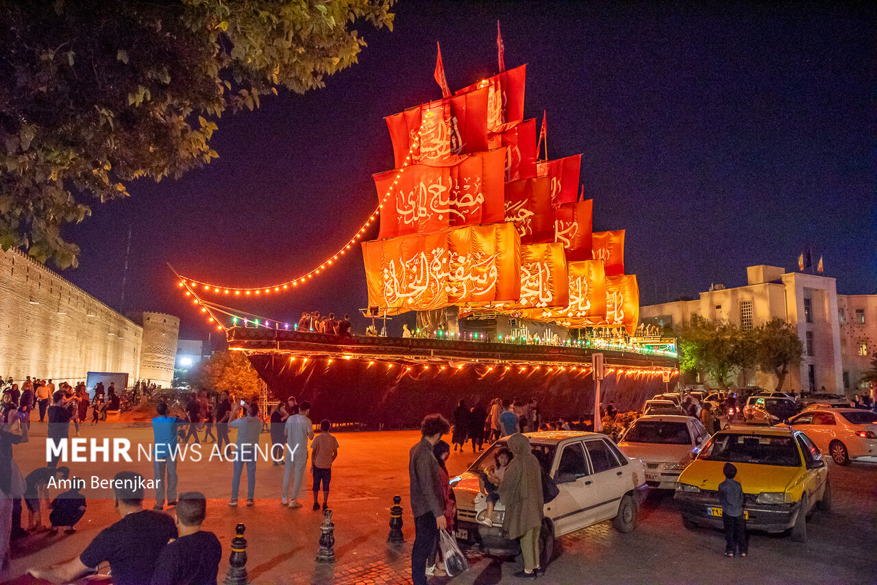 تصاویر: رونمایی از موکب بزرگ کشتی نجات در شیراز