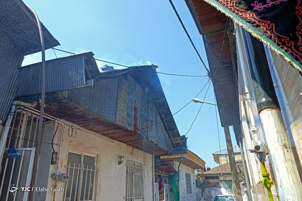 تصاویر: آتش سوزی منزل مسکونی در رشت