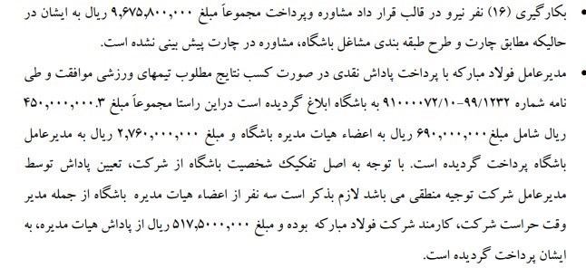 از تاج تا ساکت؛ تمام تخلفات ورزشی کارخانه فولاد مبارکه