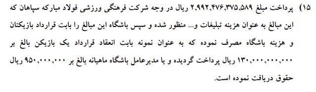 از تاج تا ساکت؛ تمام تخلفات ورزشی کارخانه فولاد مبارکه