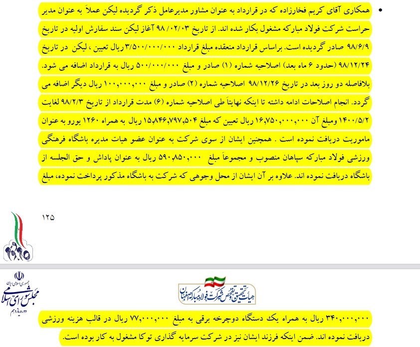 از تاج تا ساکت؛ تمام تخلفات ورزشی کارخانه فولاد مبارکه
