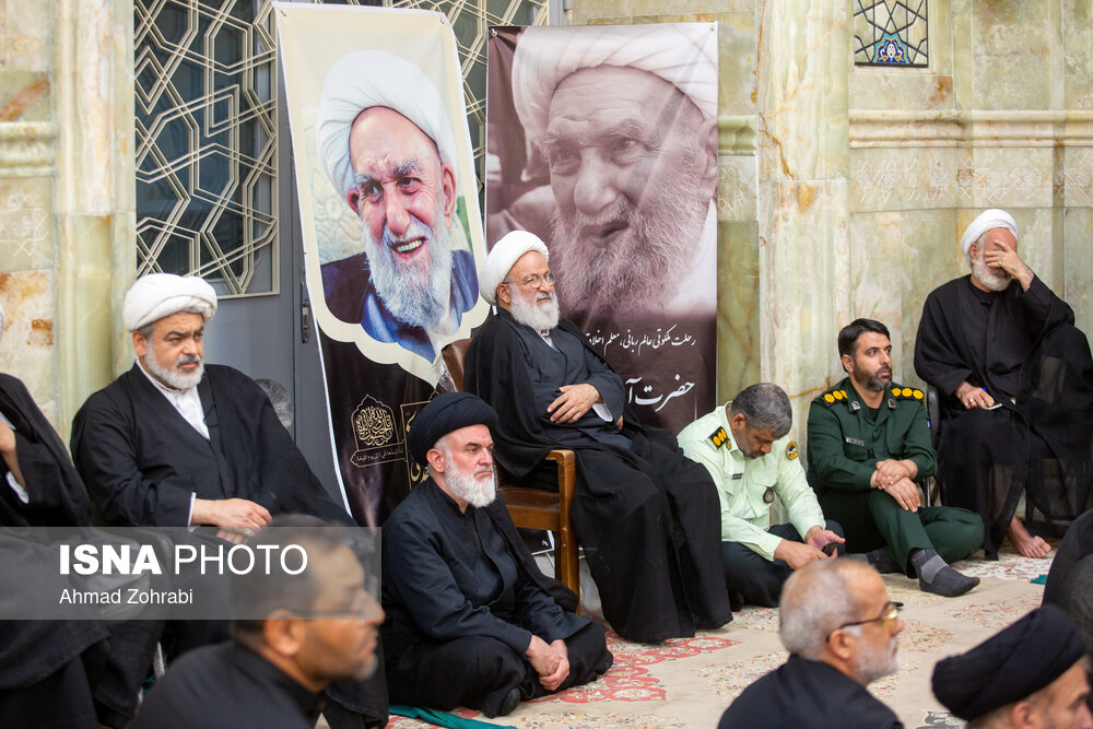 تصاویر: مراسم ختم آیت الله ناصری در مسجد اعظم قم