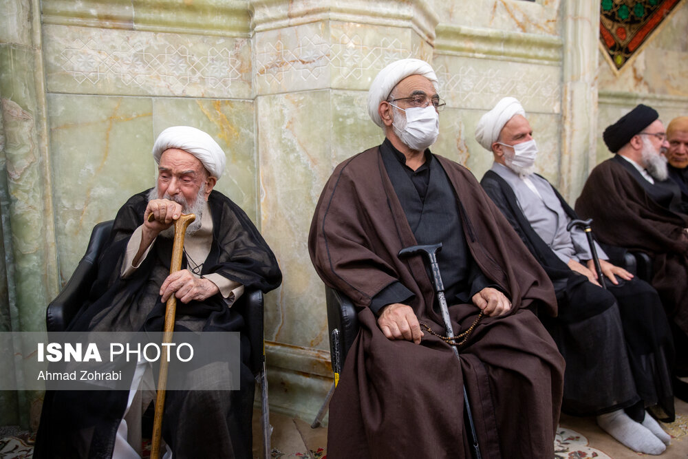 تصاویر: مراسم ختم آیت الله ناصری در مسجد اعظم قم