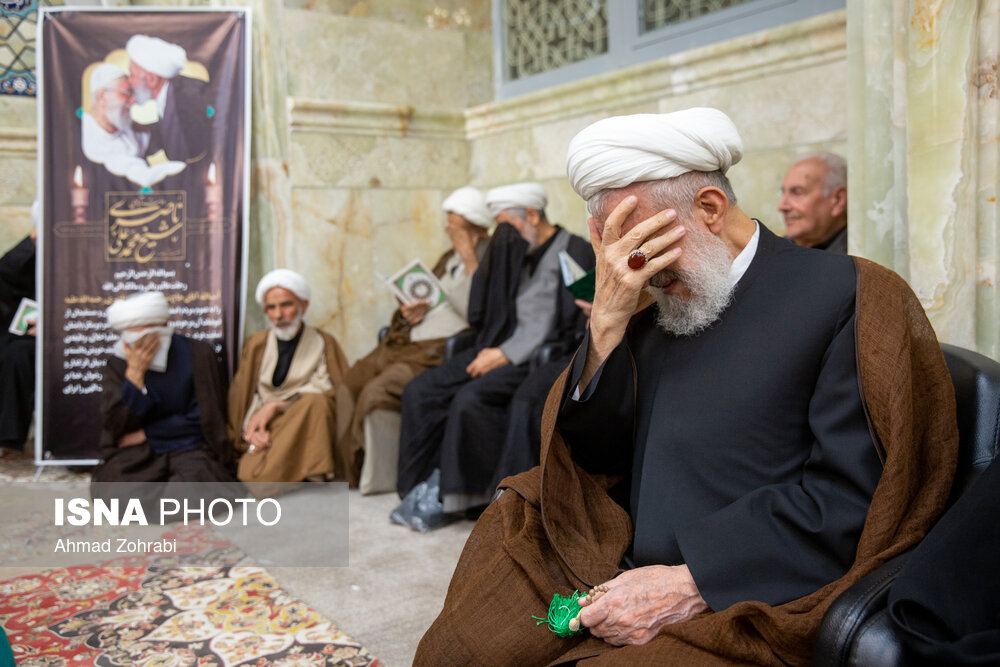تصاویر: مراسم ختم آیت الله ناصری در مسجد اعظم قم