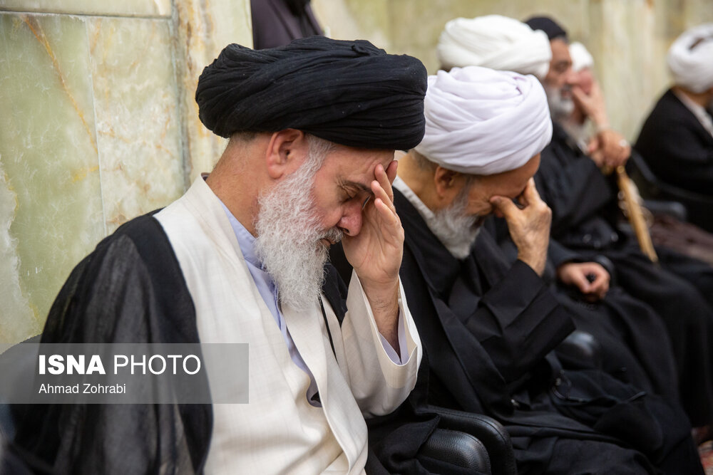 تصاویر: مراسم ختم آیت الله ناصری در مسجد اعظم قم