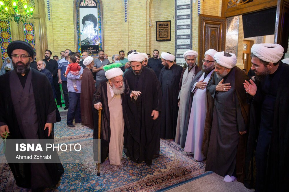 تصاویر: مراسم ختم آیت الله ناصری در مسجد اعظم قم