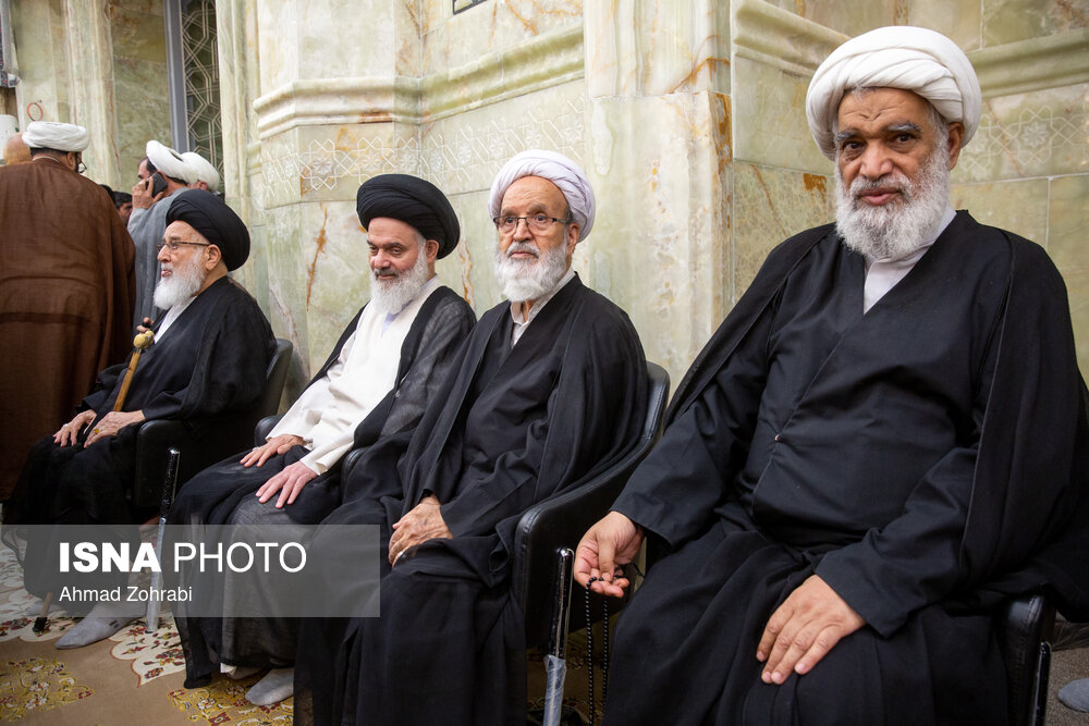 تصاویر: مراسم ختم آیت الله ناصری در مسجد اعظم قم
