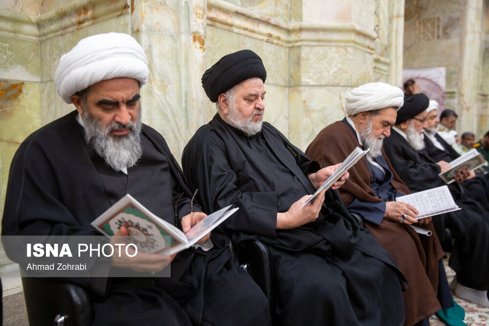 تصاویر: مراسم ختم آیت الله ناصری در مسجد اعظم قم