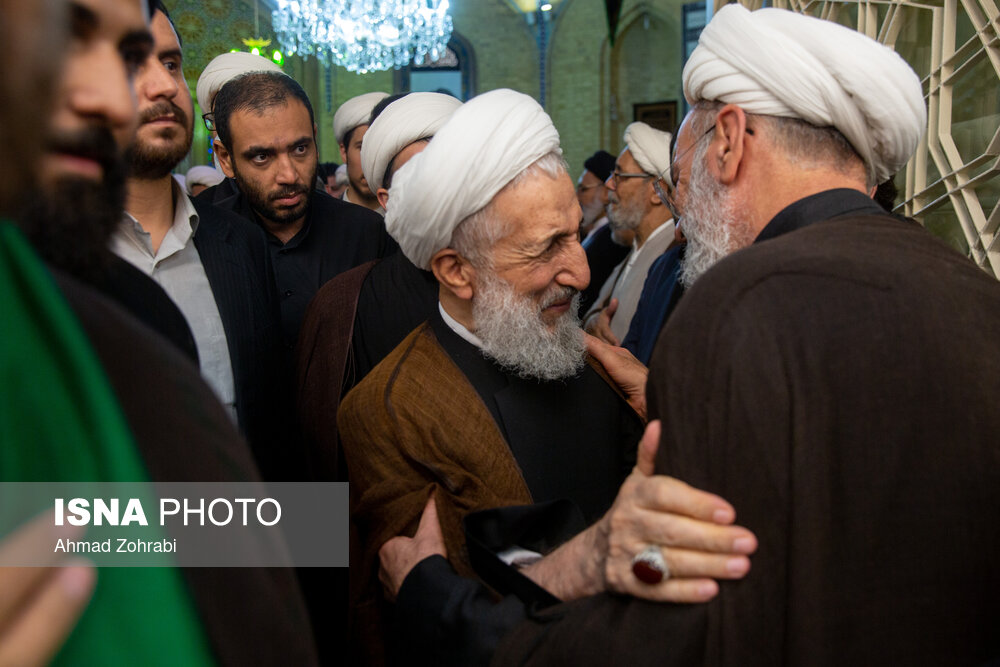 تصاویر: مراسم ختم آیت الله ناصری در مسجد اعظم قم