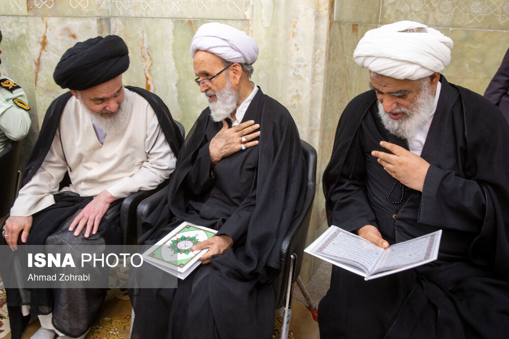 تصاویر: مراسم ختم آیت الله ناصری در مسجد اعظم قم