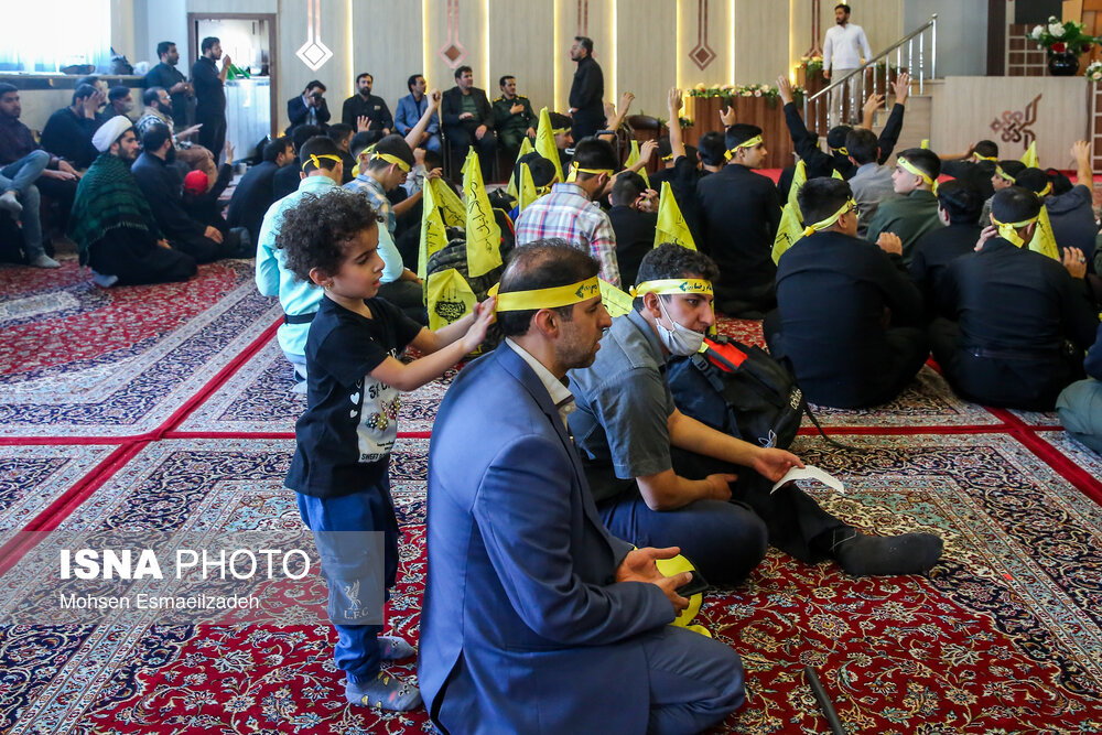 تصاویر: بدرقه کاروان زیارتی دانش آموزان خراسان رضوی به کربلا