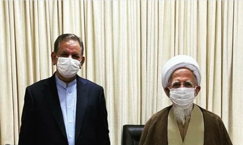 تصاویر:  اسحاق جهانگیری به دیدار آیت الله جوادی آملی رفت