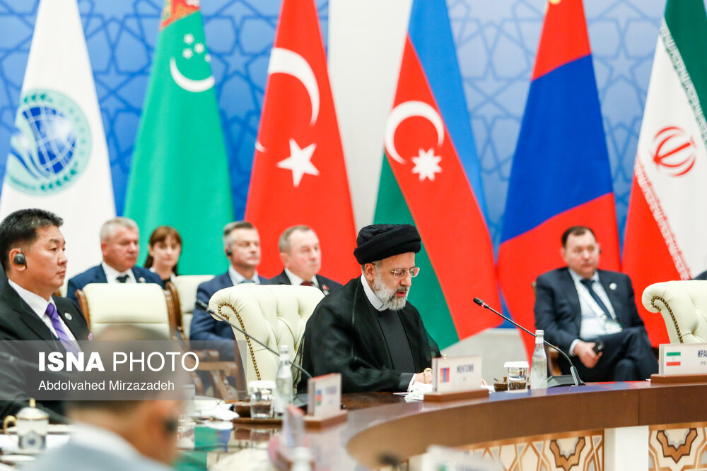تصاویر: سخنرانی رئیسی در بیست و دومین اجلاس سران سازمان شانگهای