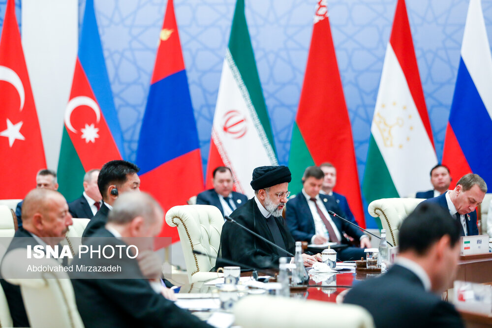 تصاویر: سخنرانی رئیسی در بیست و دومین اجلاس سران سازمان شانگهای