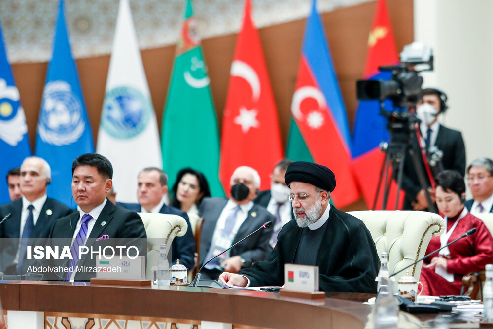 تصاویر: سخنرانی رئیسی در بیست و دومین اجلاس سران سازمان شانگهای