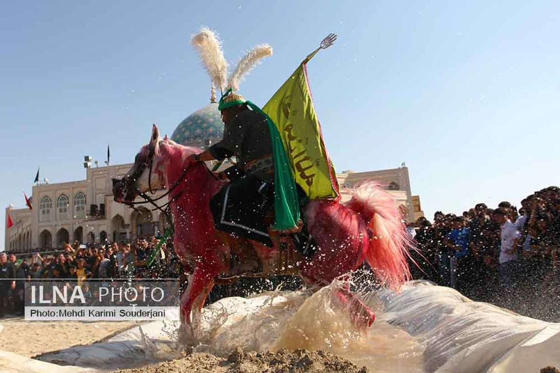 تصاویر: مقتل خوانی و نمایش همزمان تعزیه در امامزاده شاه کرم اصفهان