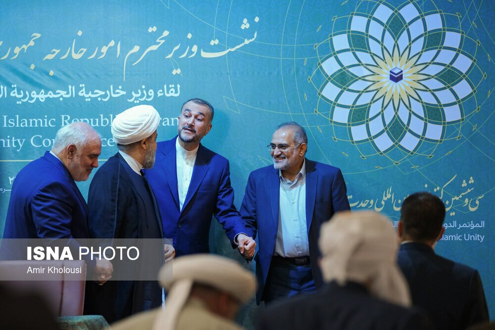 تصاویر: نشست وزیر امور خارجه با مهمانان سی و ششمین کنفرانس بین‌المللی وحدت اسلامی