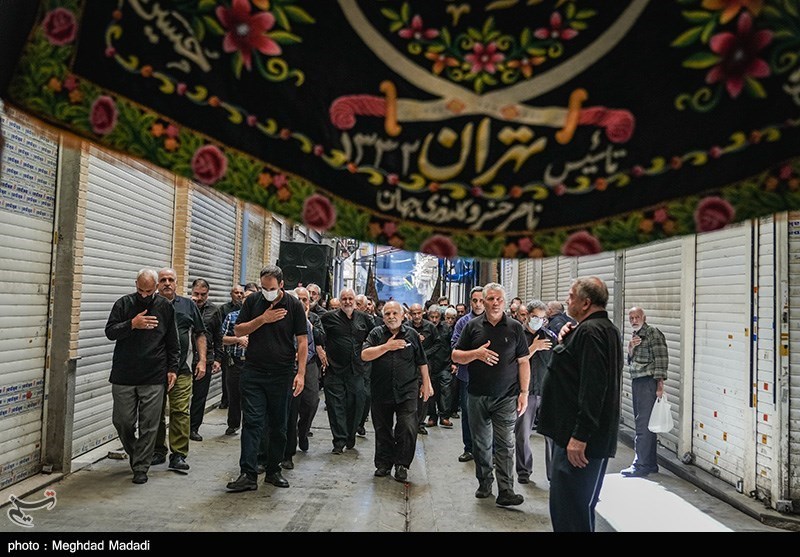 تصاویر: عزاداری ۲۸ صفر در بازار تهران