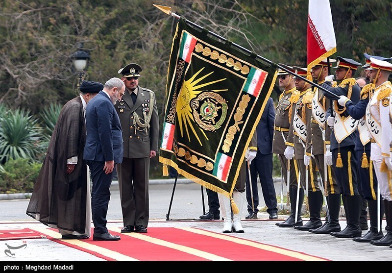 تصاویر: استقبال رسمی از نخست‌وزیر ارمنستان