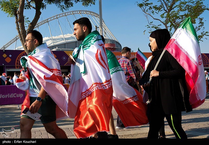 تصاویر: حاشیه دیدار تیم‌های فوتبال ایران و انگلیس- جام جهانی ۲۰۲۲