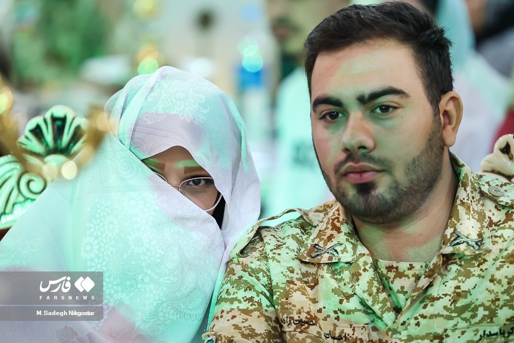 تصاویر: جشن ازدواج ۲۵۴ سرباز وظیفه