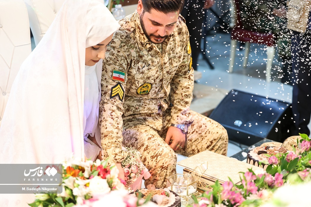 تصاویر: جشن ازدواج ۲۵۴ سرباز وظیفه