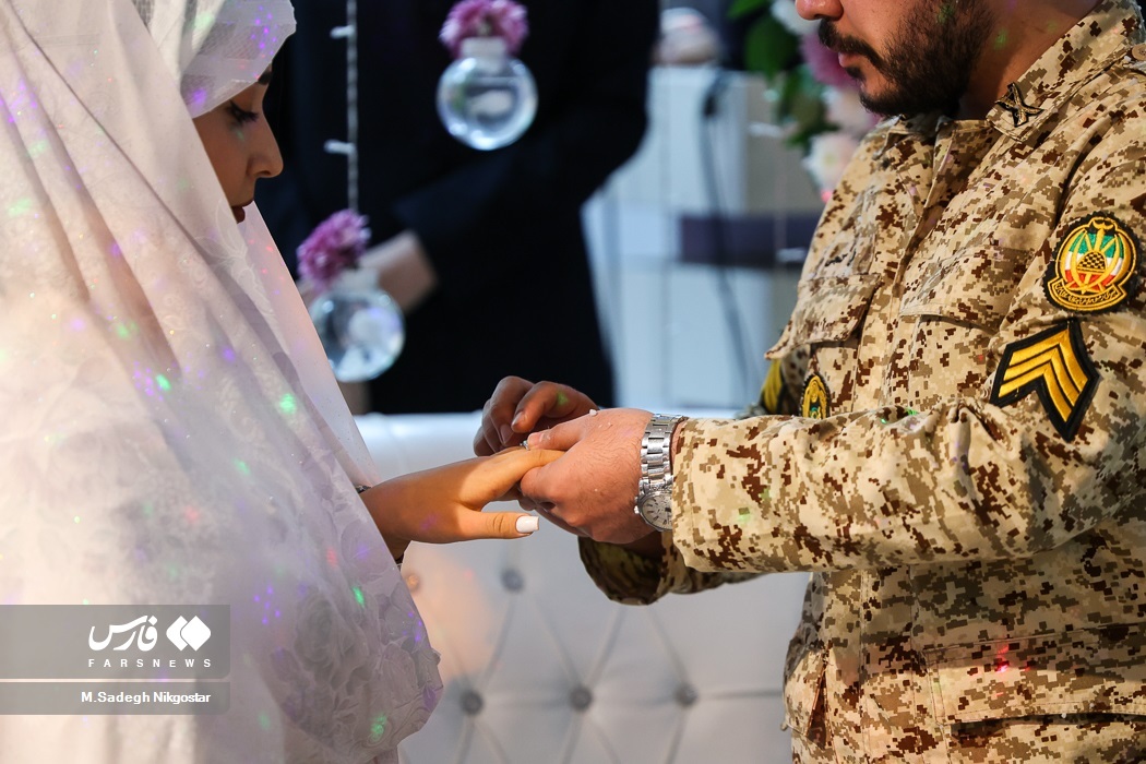 تصاویر: جشن ازدواج ۲۵۴ سرباز وظیفه