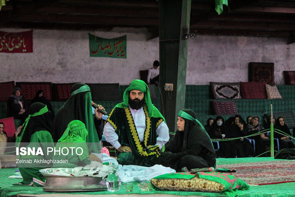 تصاویر: تعزیه شهادت حضرت زهرا (س) در روستای رزجرد قزوین
