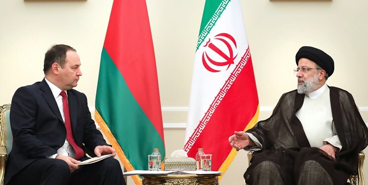 رئیسی به نخست وزیر بلاروس: با وجود تحریم پیشرفتهای چشمگیری داشتیم / تقویت روابط کشورهای مستقل از راهکارهای برونرفت از تحریمهاست رئیسی به نخست وزیر بلاروس: با وجود تحریم پیشرفتهای چشمگیری داشتیم / تقویت روابط کشورهای مستقل از راهکارهای برونرفت از تحریمهاست
