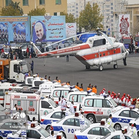 تصاویر: رزمایش طرح ترافیکی زمستان پلیس راهور