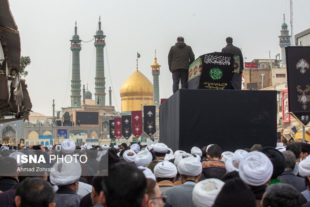 تصاویر: تشییع و تدفین آیت الله روحانی در قم