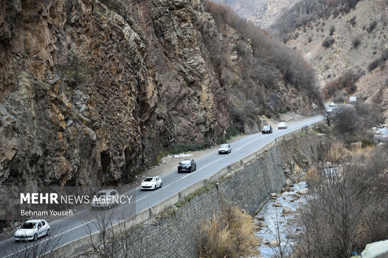 تصاویر: زیبایی جاده چالوس در اواخر پاییز