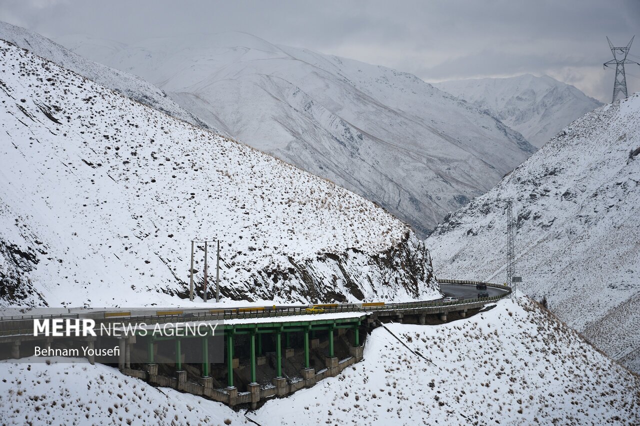 تصاویر: زیبایی جاده چالوس در اواخر پاییز