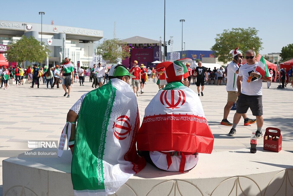 تصاویر خبرگزاری دولت از هوادران ایران در قطر