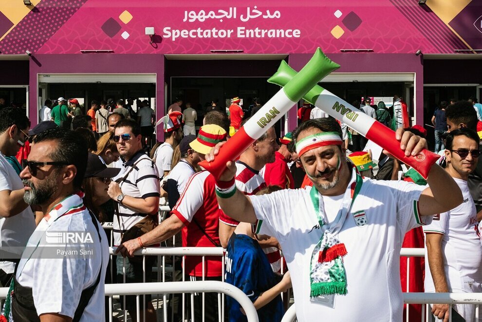 تصاویر خبرگزاری دولت از هوادران ایران در قطر