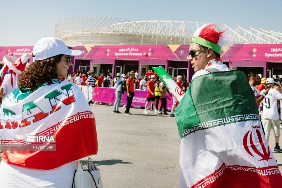 تصاویر خبرگزاری دولت از هوادران ایران در قطر