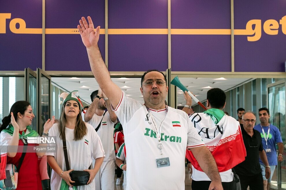 تصاویر خبرگزاری دولت از هوادران ایران در قطر