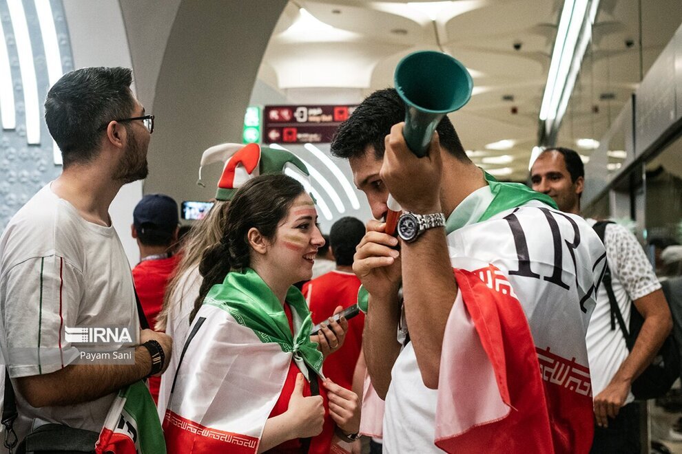 تصاویر خبرگزاری دولت از هوادران ایران در قطر