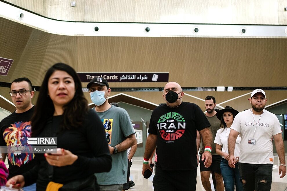 تصاویر خبرگزاری دولت از هوادران ایران در قطر