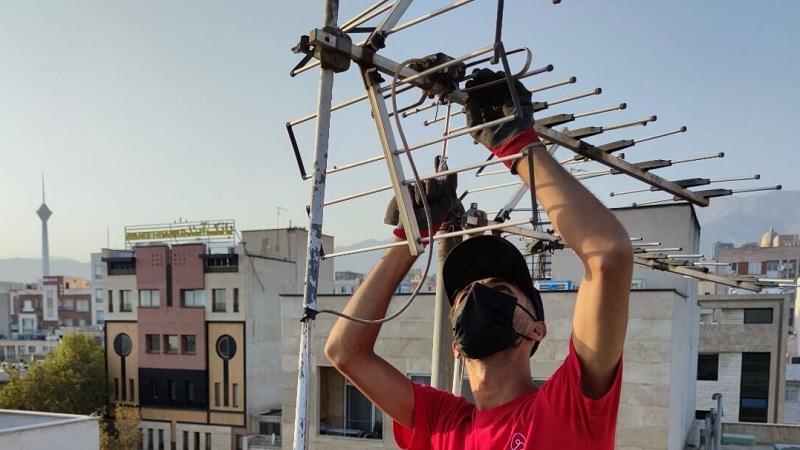 آموزش نحوه نصب آنتن در پشت بام آموزش نحوه نصب آنتن در پشت بام
