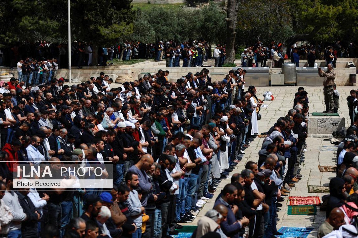 تصاویر: نماز جمعه در مسجد الاقصی