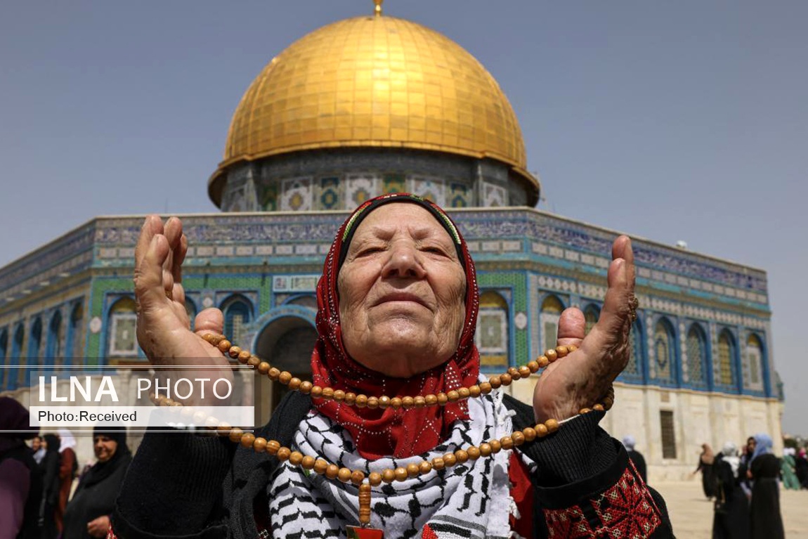 تصاویر: نماز جمعه در مسجد الاقصی